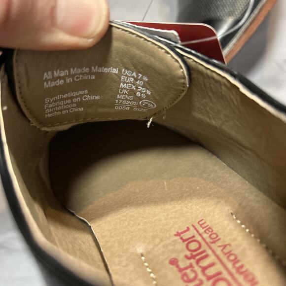 NWT Dexter 178203 jasper oxford black men’s dress shoes M 7.5 - Picture 9 of 9